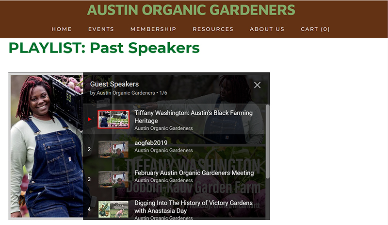 Austin Organic Gardeners Zoom meetings